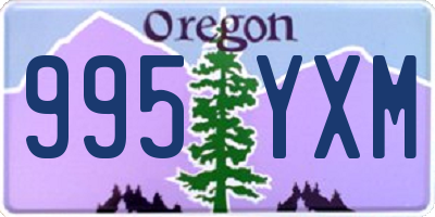 OR license plate 995YXM