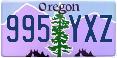 OR license plate 995YXZ