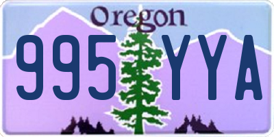 OR license plate 995YYA