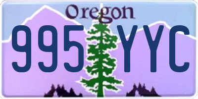 OR license plate 995YYC