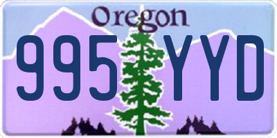 OR license plate 995YYD