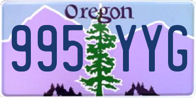 OR license plate 995YYG