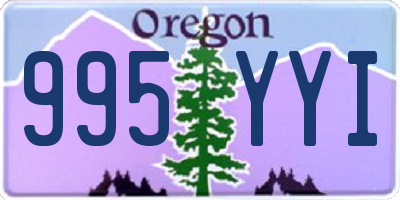 OR license plate 995YYI