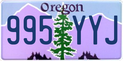 OR license plate 995YYJ