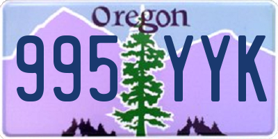 OR license plate 995YYK