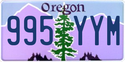 OR license plate 995YYM