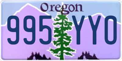 OR license plate 995YYO