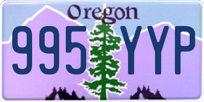 OR license plate 995YYP