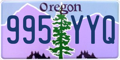 OR license plate 995YYQ