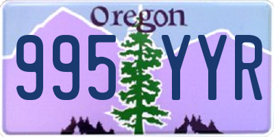 OR license plate 995YYR