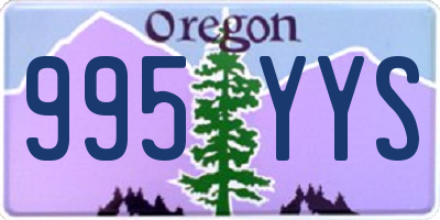 OR license plate 995YYS