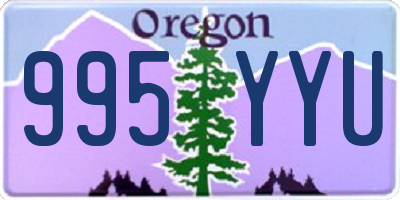 OR license plate 995YYU