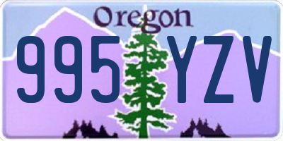 OR license plate 995YZV