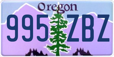 OR license plate 995ZBZ