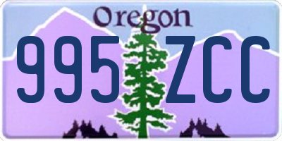 OR license plate 995ZCC