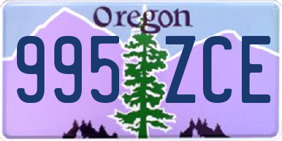 OR license plate 995ZCE