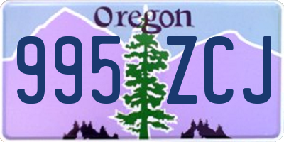 OR license plate 995ZCJ