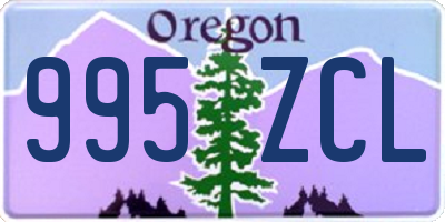 OR license plate 995ZCL