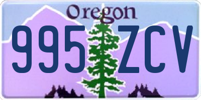 OR license plate 995ZCV