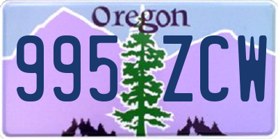 OR license plate 995ZCW
