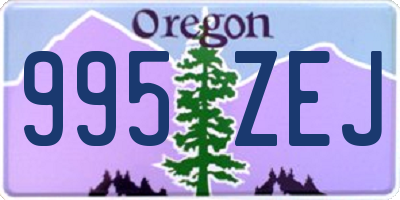 OR license plate 995ZEJ