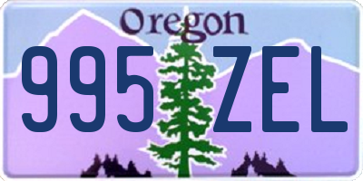 OR license plate 995ZEL