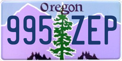 OR license plate 995ZEP