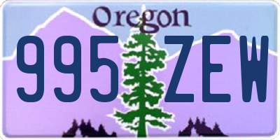 OR license plate 995ZEW