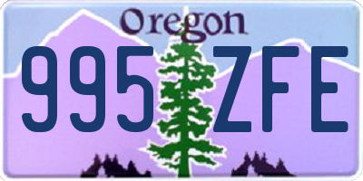 OR license plate 995ZFE