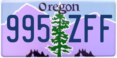 OR license plate 995ZFF