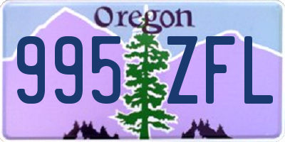 OR license plate 995ZFL