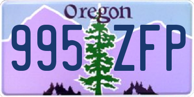OR license plate 995ZFP