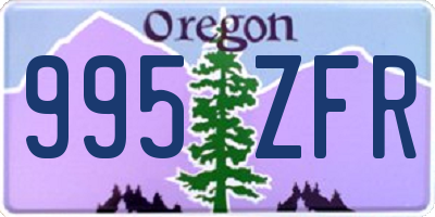 OR license plate 995ZFR