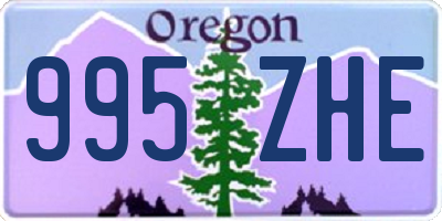 OR license plate 995ZHE