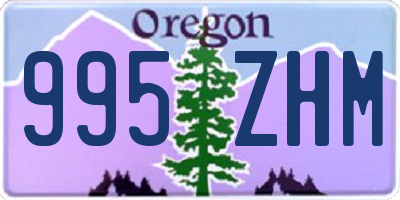 OR license plate 995ZHM