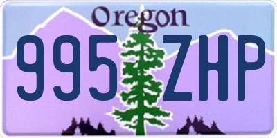 OR license plate 995ZHP