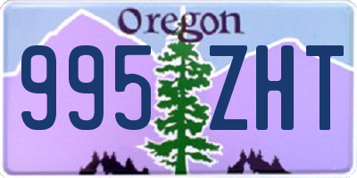 OR license plate 995ZHT