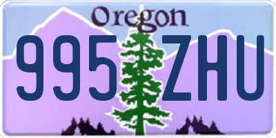 OR license plate 995ZHU