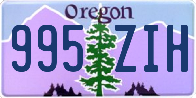 OR license plate 995ZIH