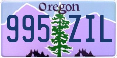 OR license plate 995ZIL
