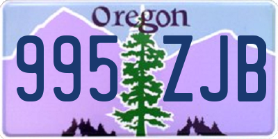 OR license plate 995ZJB