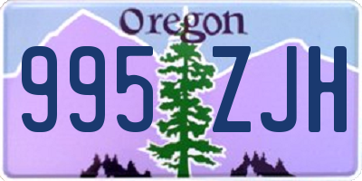 OR license plate 995ZJH