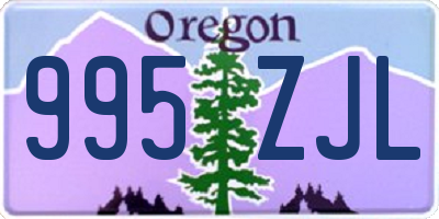 OR license plate 995ZJL