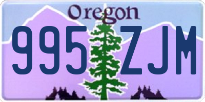 OR license plate 995ZJM