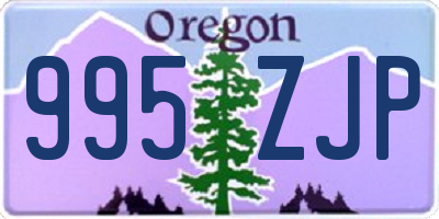 OR license plate 995ZJP