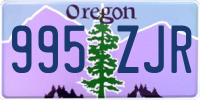 OR license plate 995ZJR