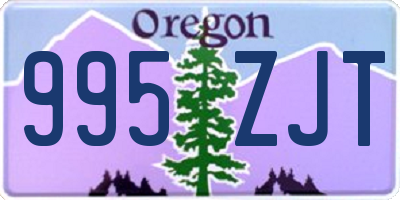 OR license plate 995ZJT