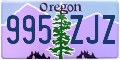 OR license plate 995ZJZ