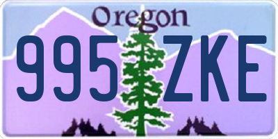 OR license plate 995ZKE