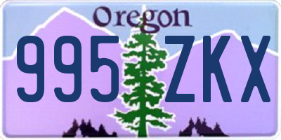 OR license plate 995ZKX